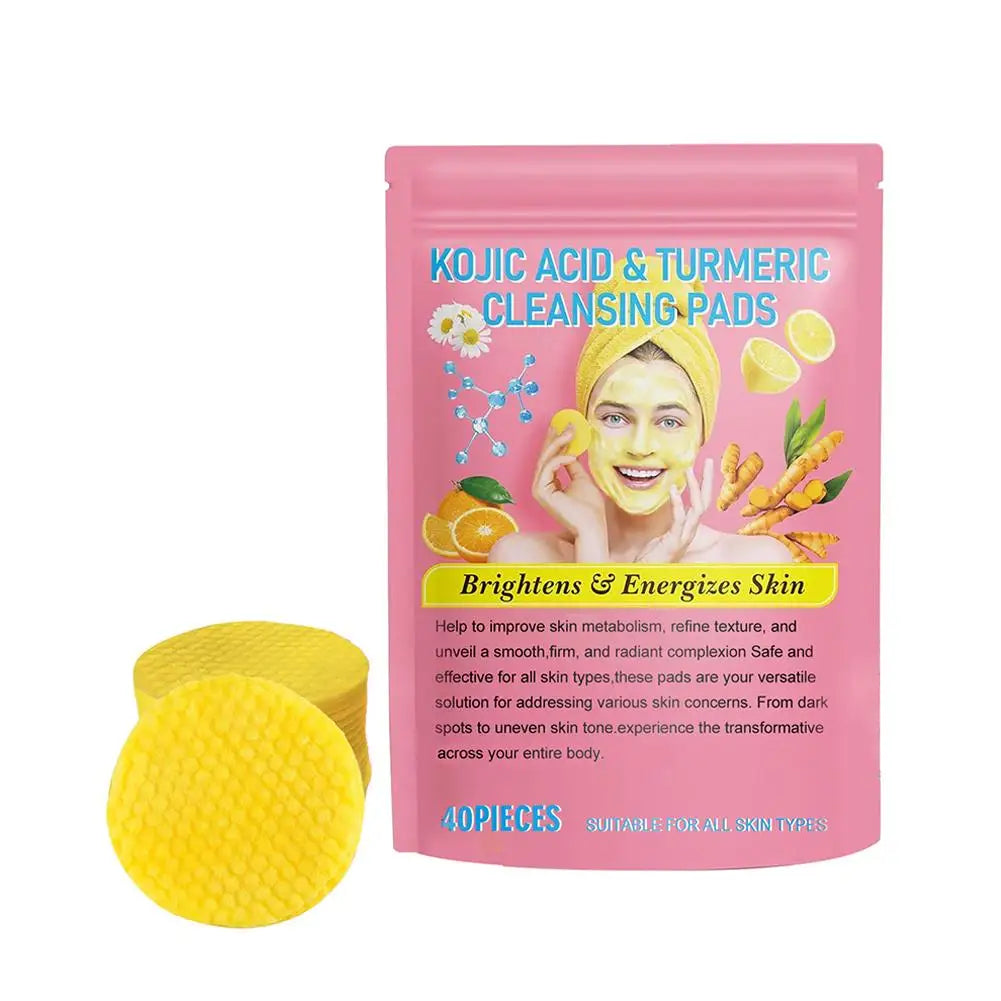 Pads anti imperfections au curcuma et a l'acide Kojic pour une peau parfaite